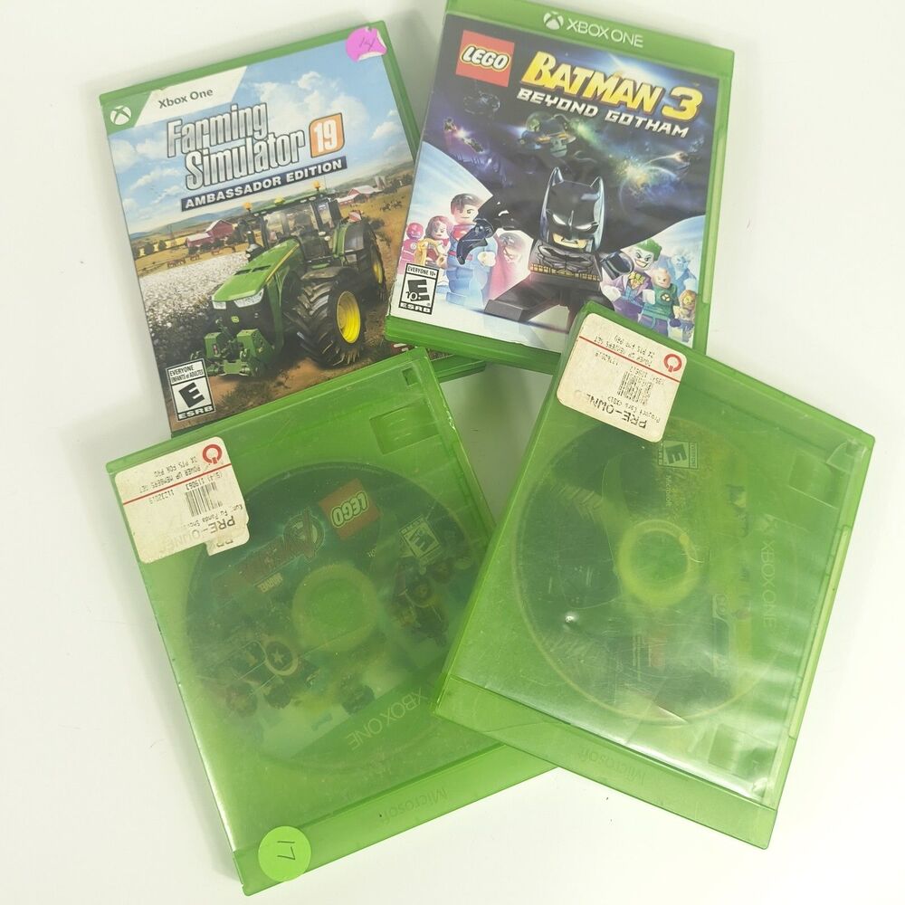 Xbox One Game Lot LEGO Marvel Avengers LEGO Batman 3 Farming Simulator 19 +...